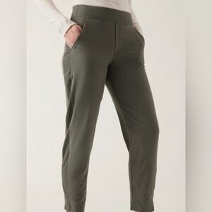 Athleta Olive Green Brooklyn  Ankle Jogger Pants Sz. 12/P